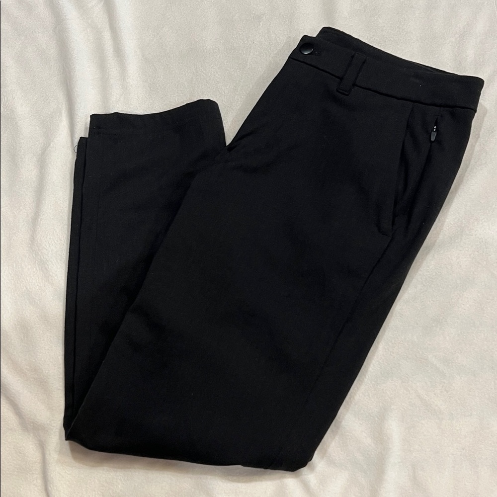 Lululemon Black Men's Commission Pants - Polyester/Wool 32x27